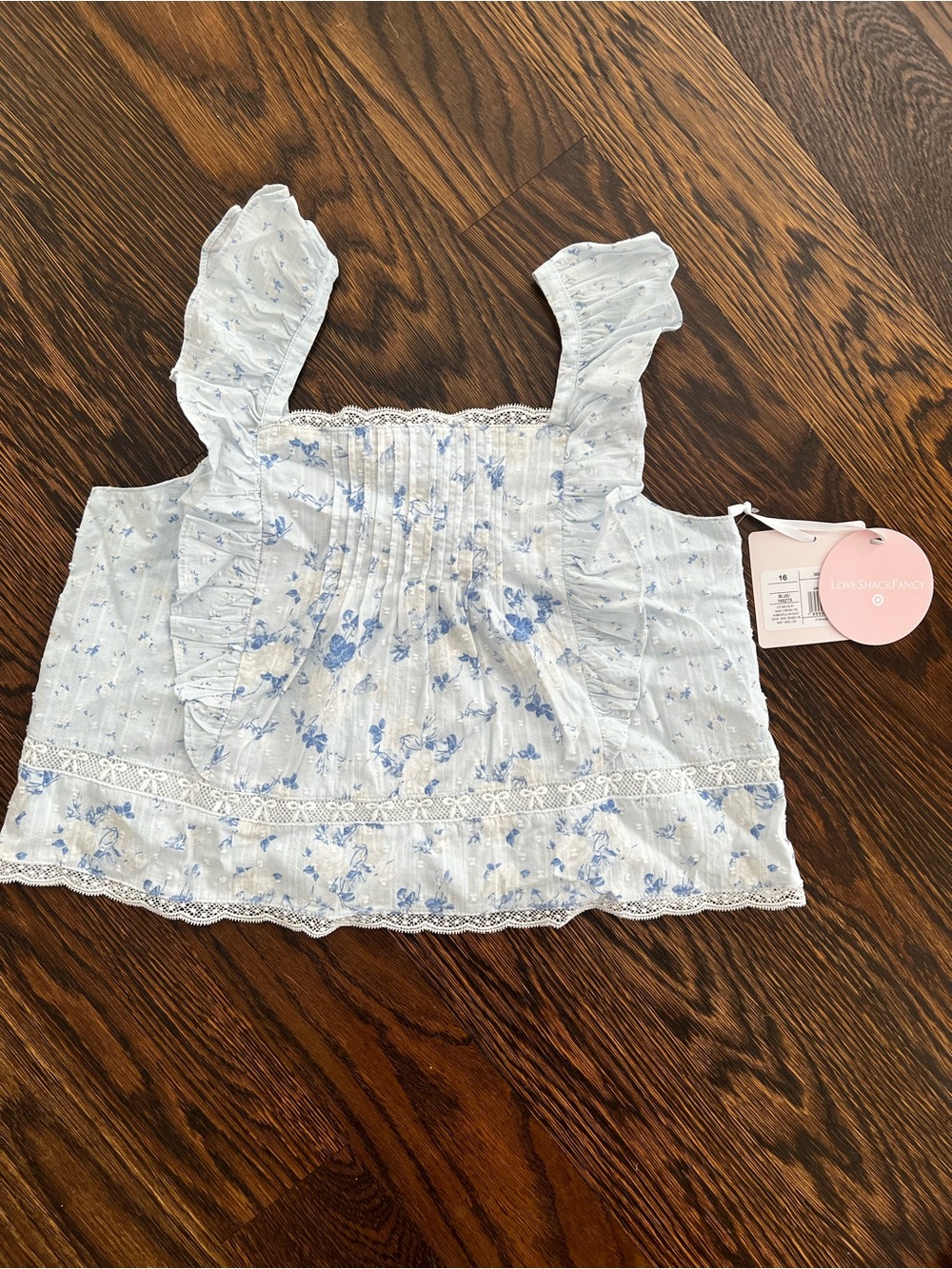 Girls Rebecca Budding Florals Ruffled Tank Top from LoveShackFancy x Target